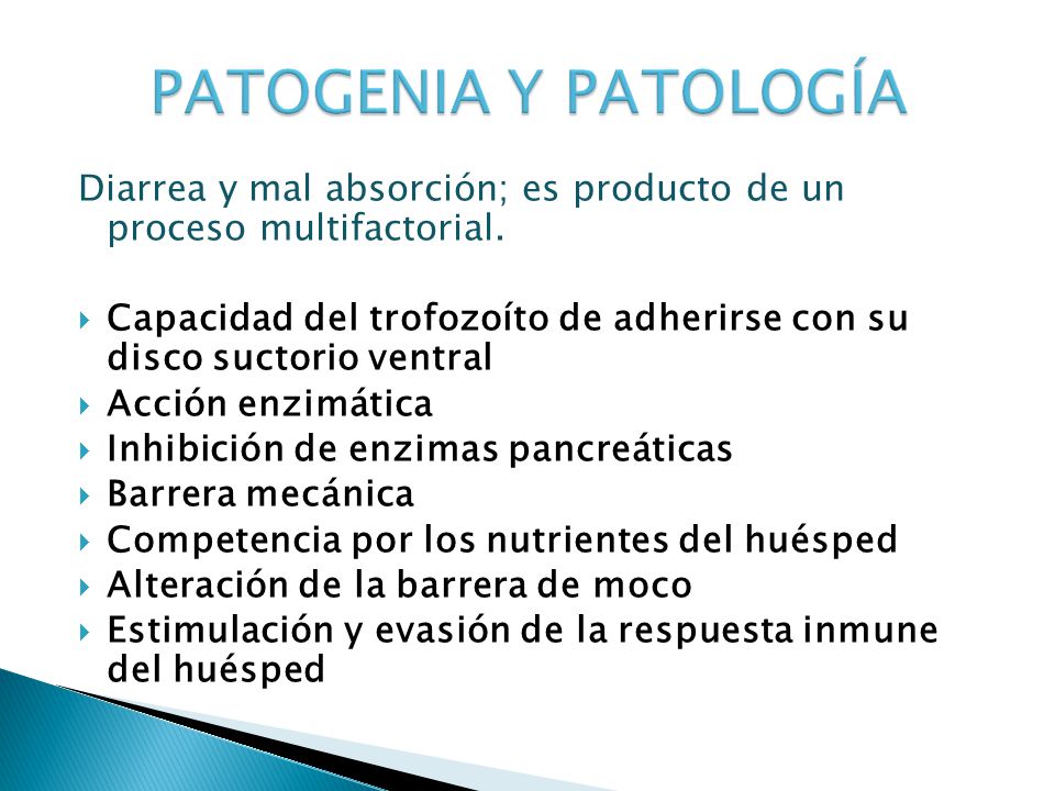 PATOGENIA Y PATOLOGÍA Diarrea y mal absorción; es producto de un proceso multifactorial.