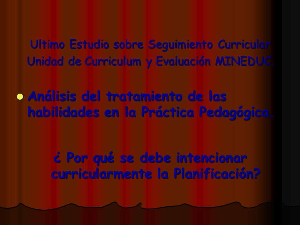 ¿ Por qué se debe intencionar curricularmente la Planificación
