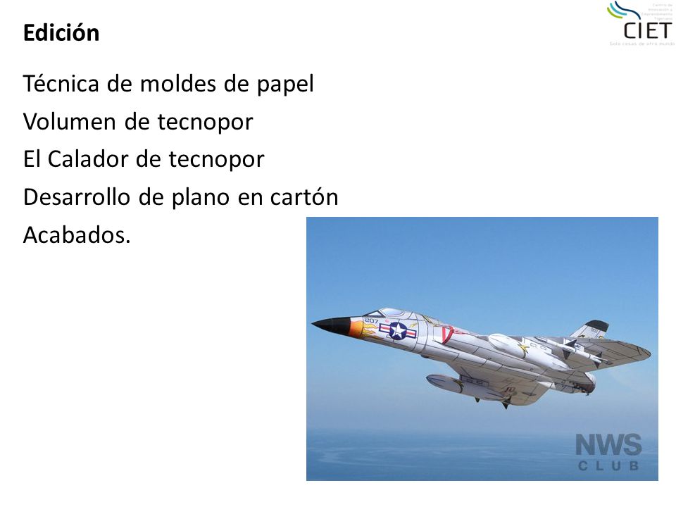 Edición Técnica de moldes de papel. Volumen de tecnopor. El Calador de tecnopor. Desarrollo de plano en cartón.
