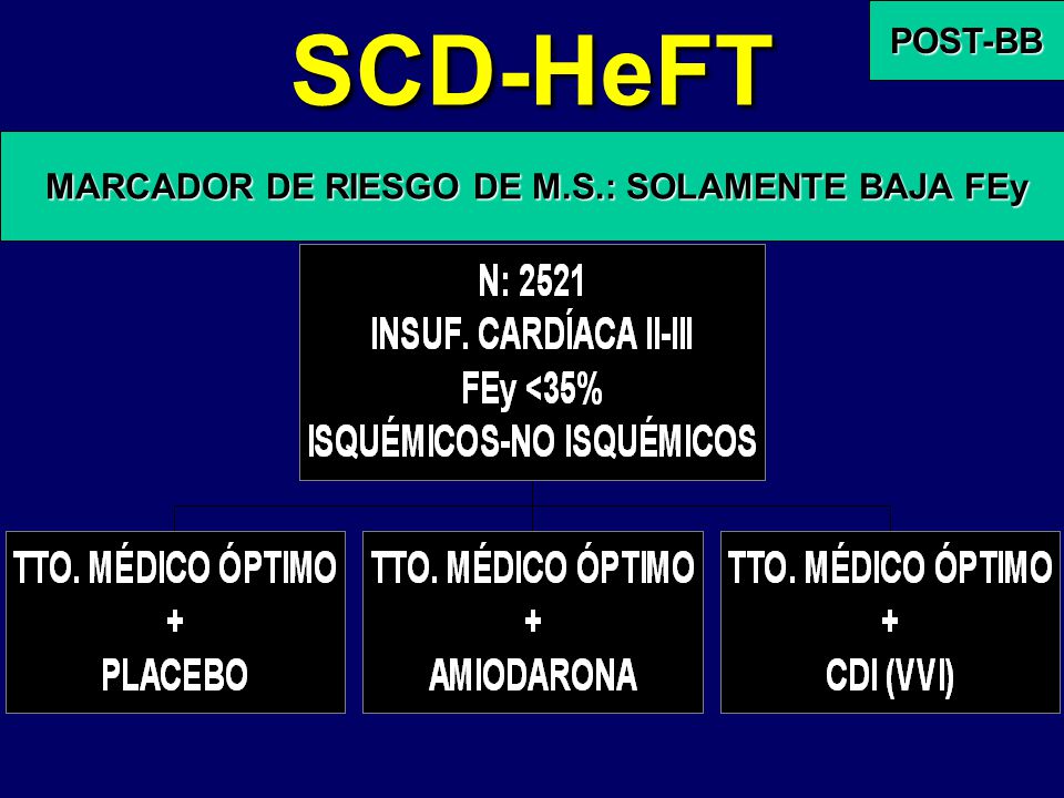 MARCADOR DE RIESGO DE M.S.: SOLAMENTE BAJA FEy