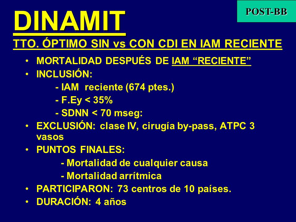 DINAMIT TTO. ÓPTIMO SIN vs CON CDI EN IAM RECIENTE