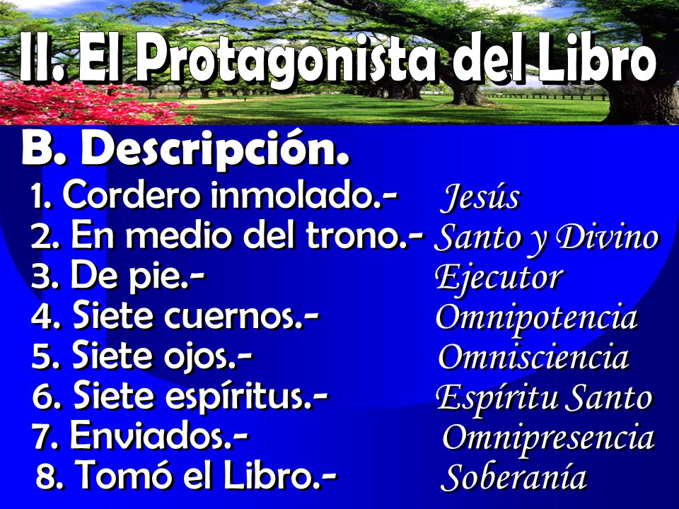 II. El Protagonista del Libro