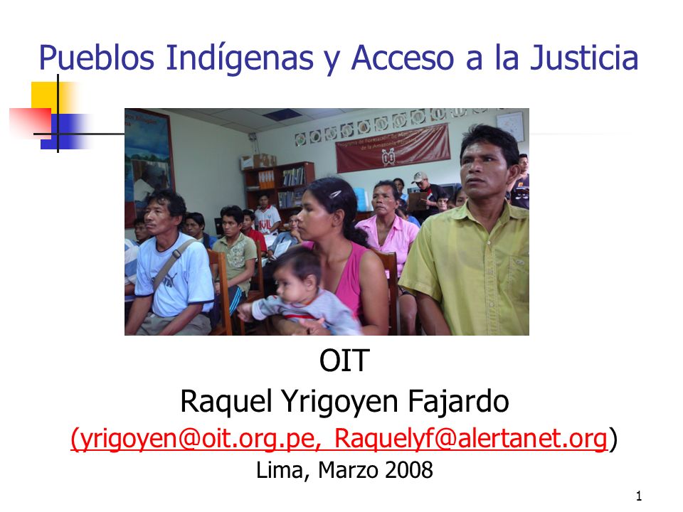 Pueblos Indígenas y Acceso a la Justicia