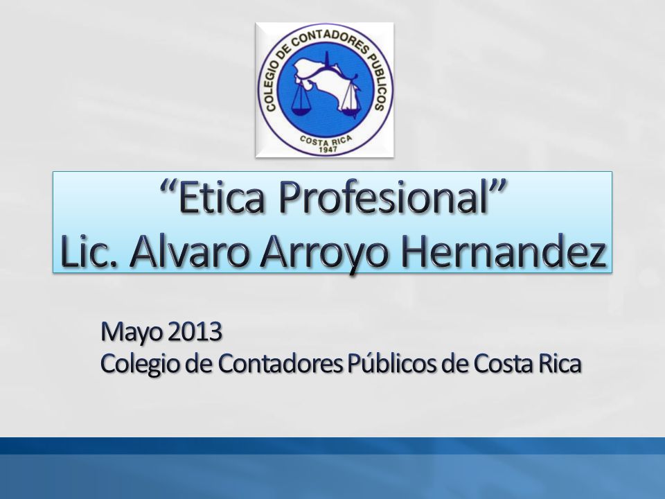 Mayo 2013 Colegio de Contadores Públicos de Costa Rica