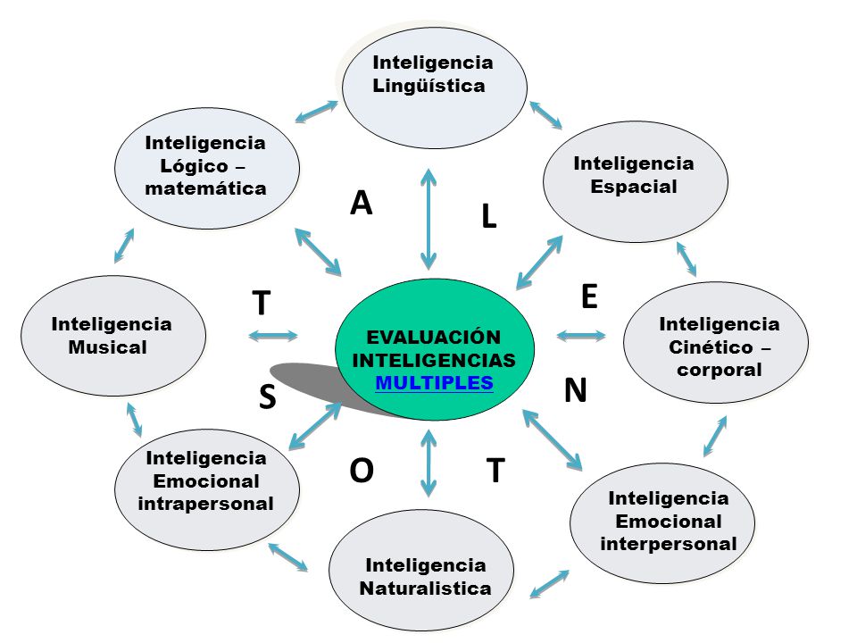 A L E T N S O T Inteligencia Lingüística Inteligencia Lógico –
