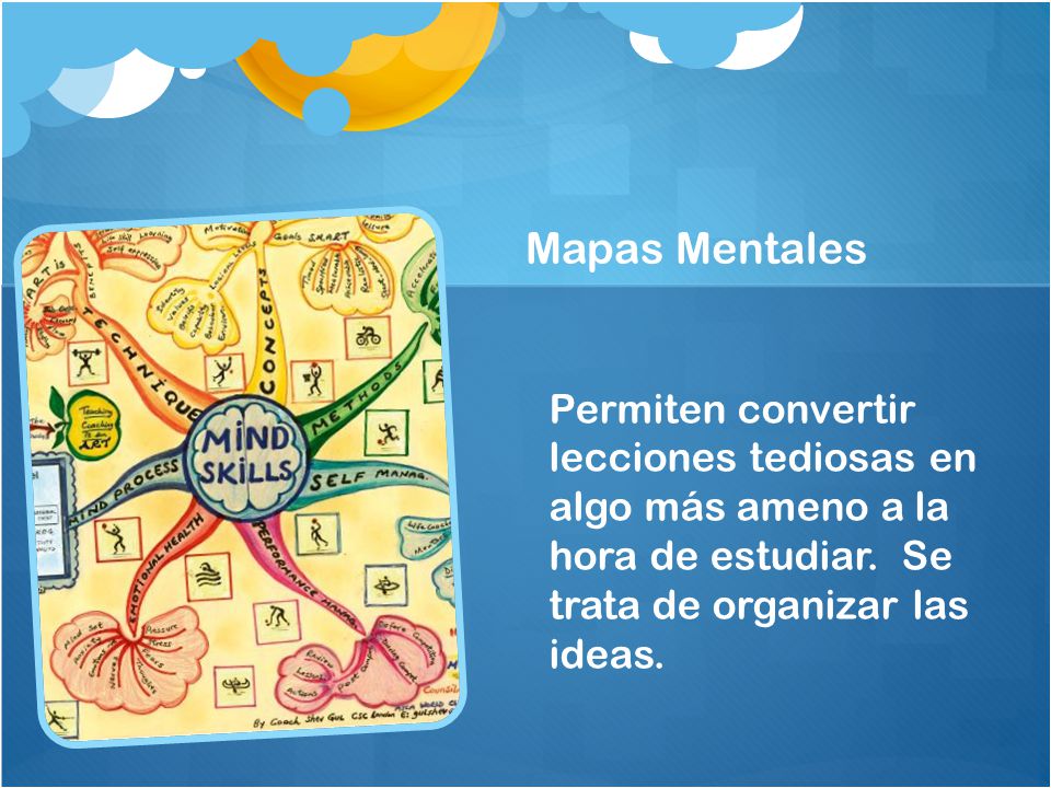 Mapas Mentales Permiten convertir lecciones tediosas en algo más ameno a la hora de estudiar.