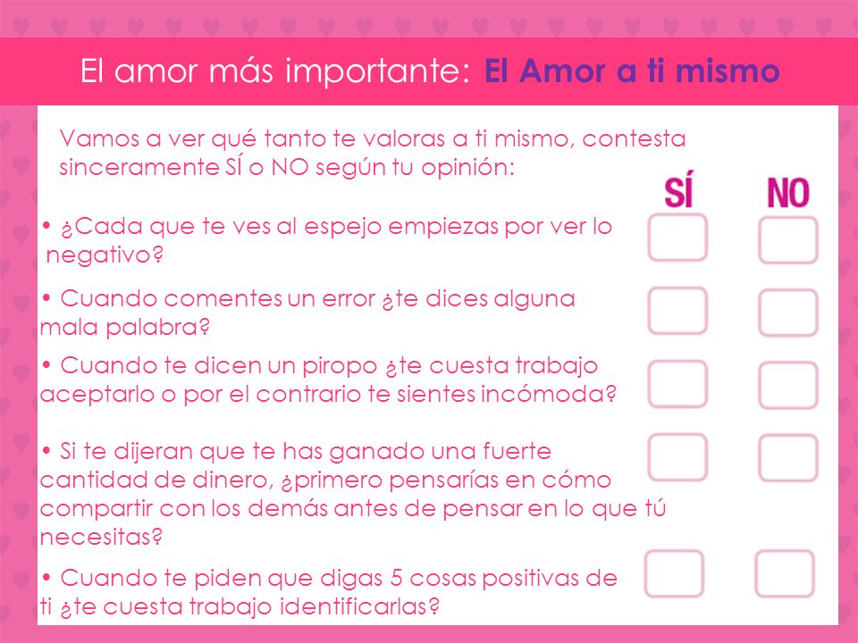 El amor más importante: El Amor a ti mismo