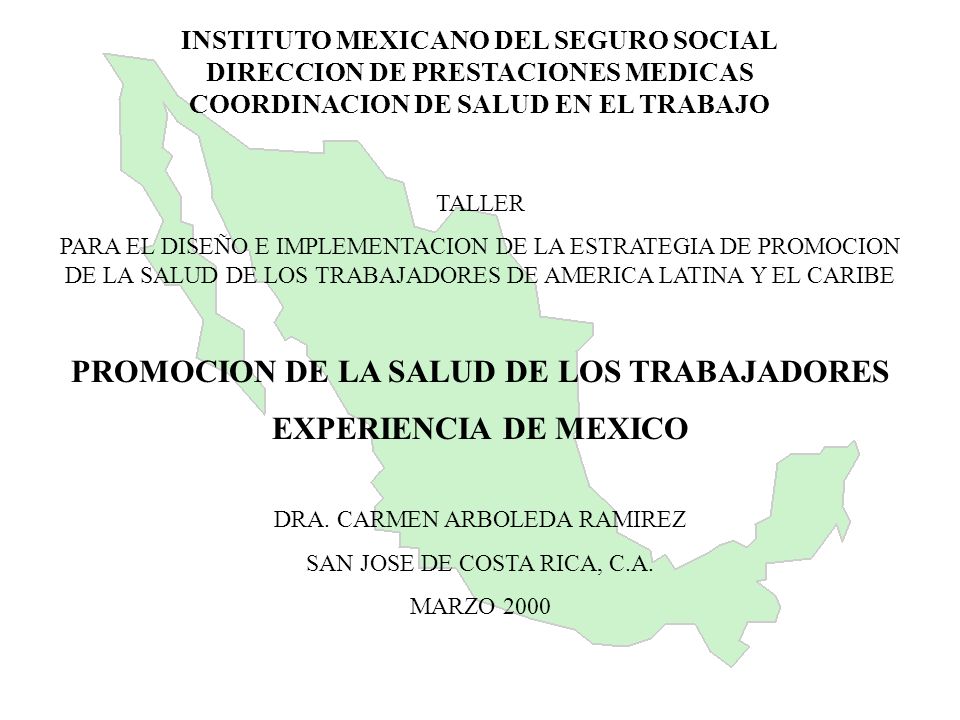 PROMOCION DE LA SALUD DE LOS TRABAJADORES