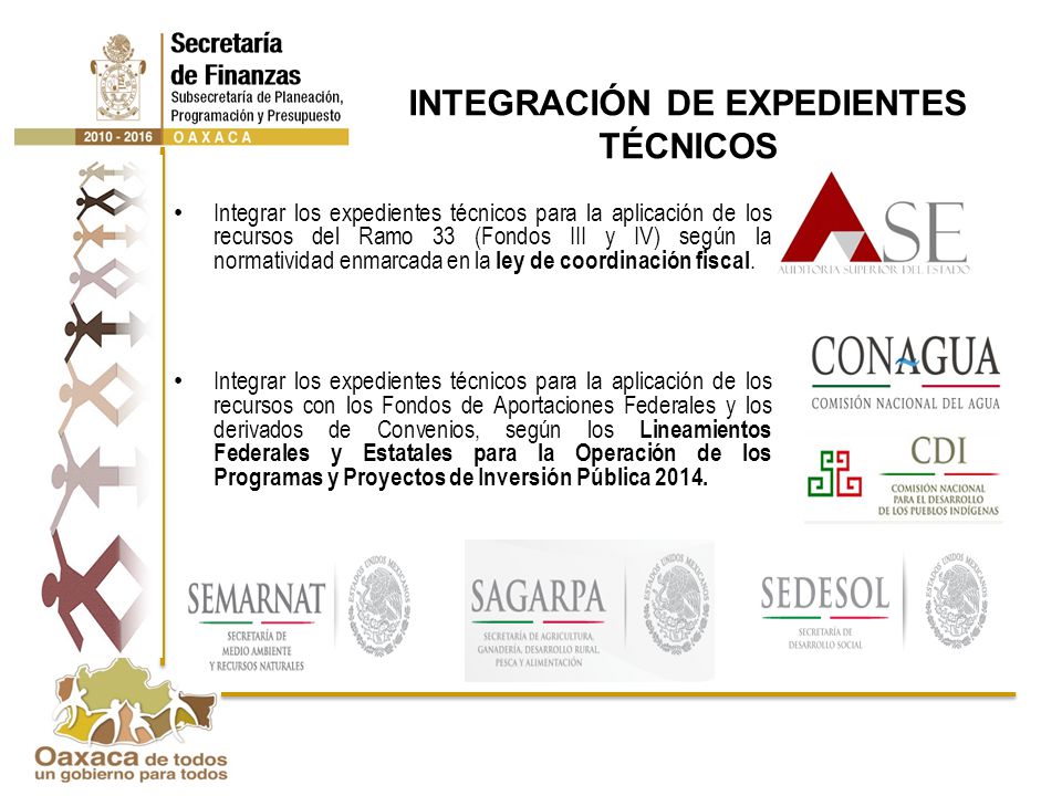 INTEGRACIÓN DE EXPEDIENTES TÉCNICOS