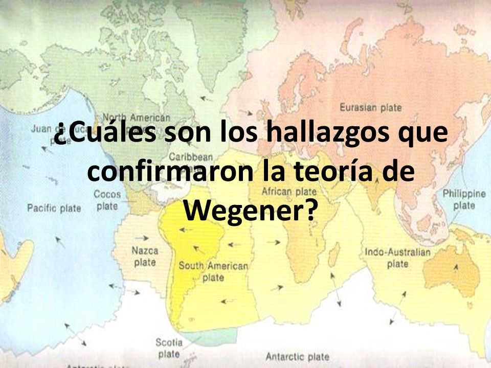 ¿Cuáles son los hallazgos que confirmaron la teoría de Wegener