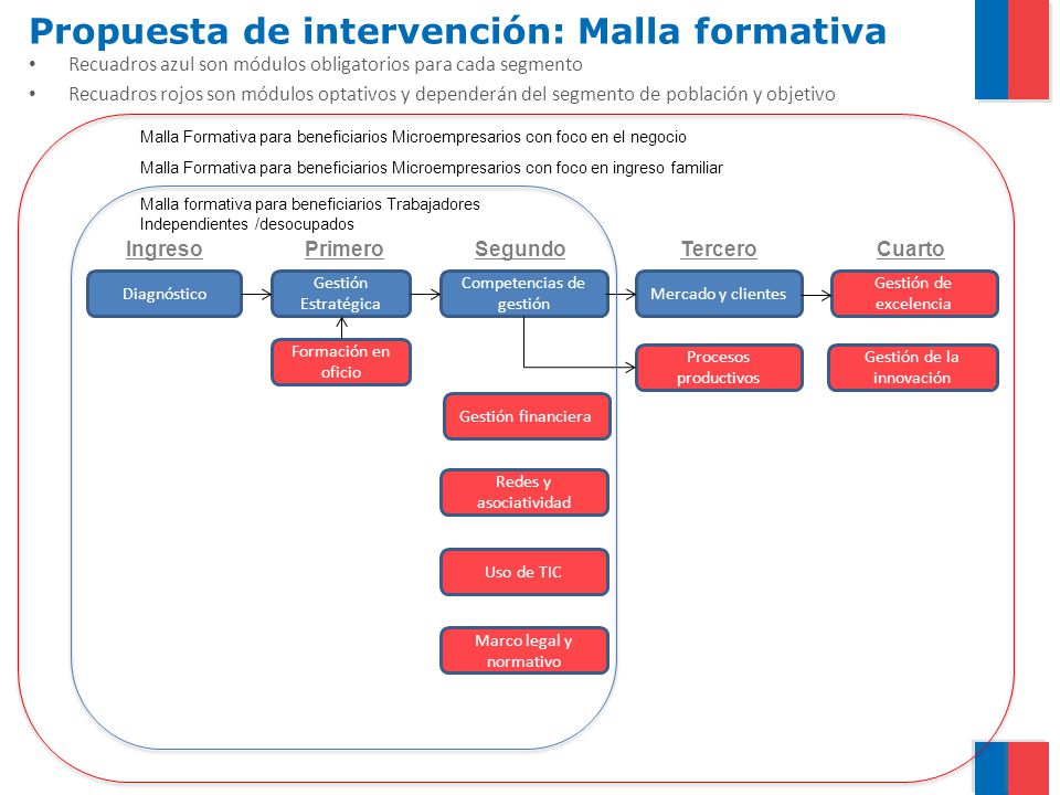 Propuesta de intervención: Malla formativa
