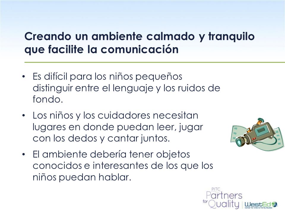 Creando un ambiente calmado y tranquilo que facilite la comunicación