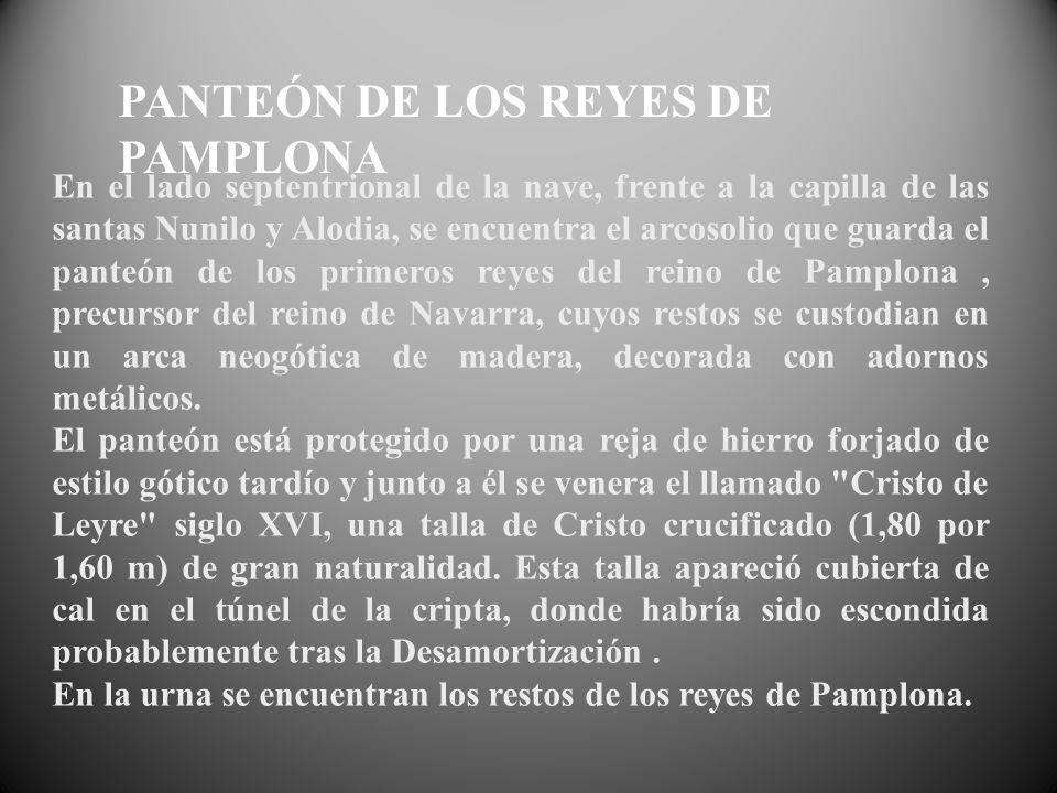 PANTEÓN DE LOS REYES DE PAMPLONA