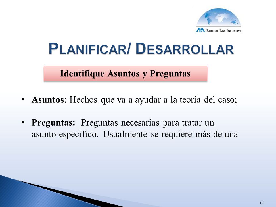 Planificar/ Desarrollar
