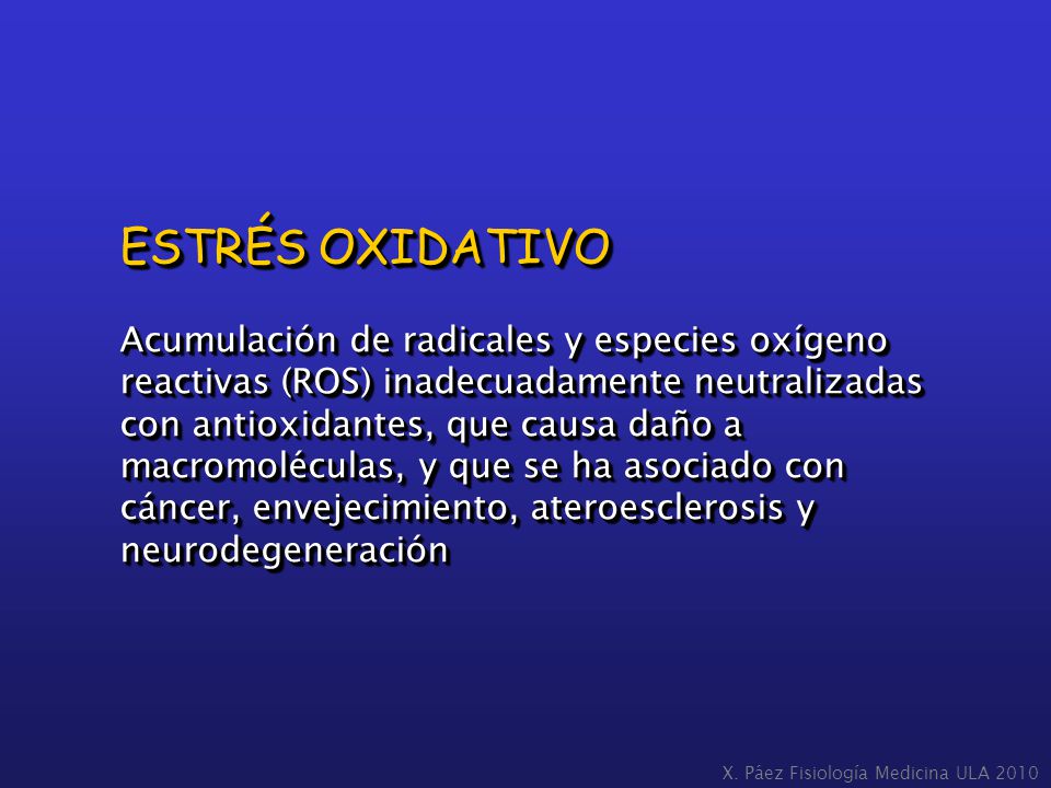 ESTRÉS OXIDATIVO
