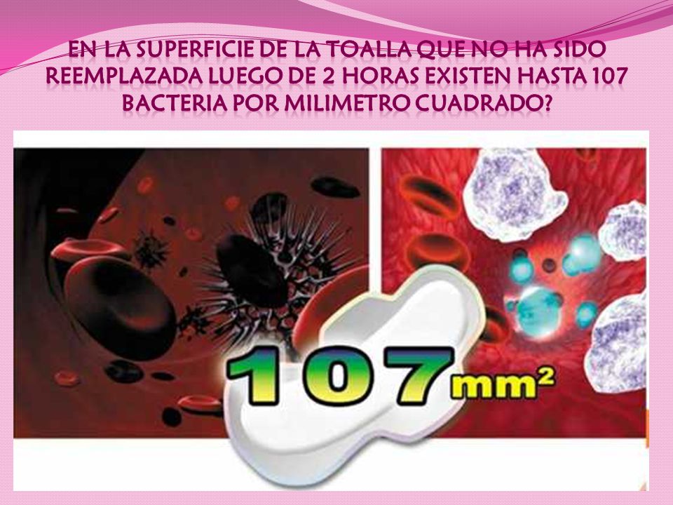 EN LA SUPERFICIE DE LA TOALLA QUE NO HA SIDO REEMPLAZADA LUEGO DE 2 HORAS EXISTEN HASTA 107 BACTERIA POR MILIMETRO CUADRADO
