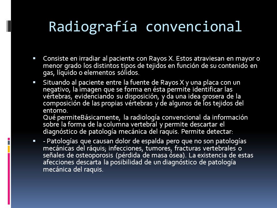 Radiografía convencional