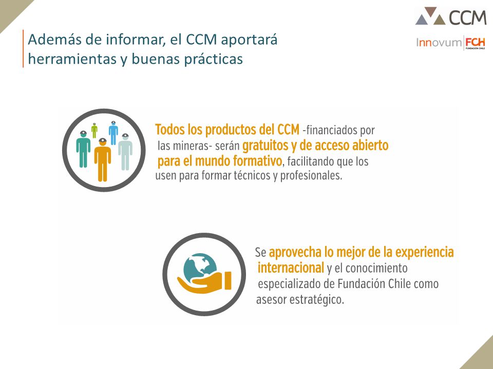 Además de informar, el CCM aportará herramientas y buenas prácticas
