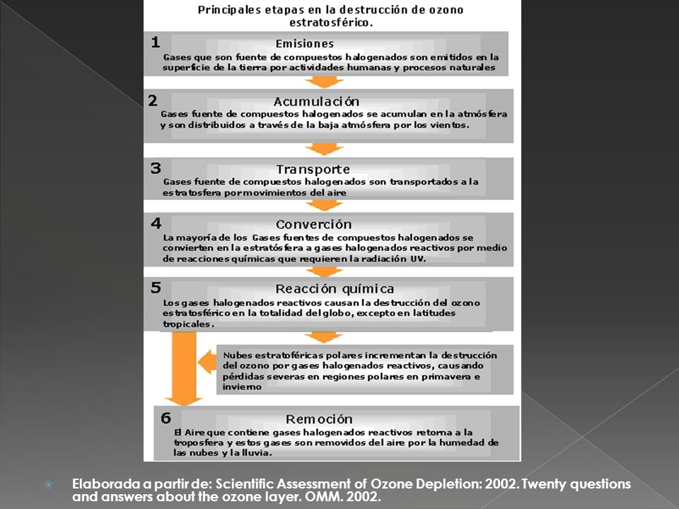 Elaborada a partir de: Scientific Assessment of Ozone Depletion: 2002