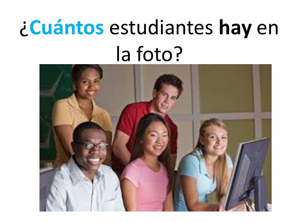 ¿Cuántos estudiantes hay en la foto