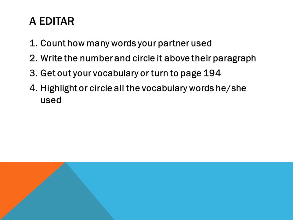 A editar Count how many words your partner used