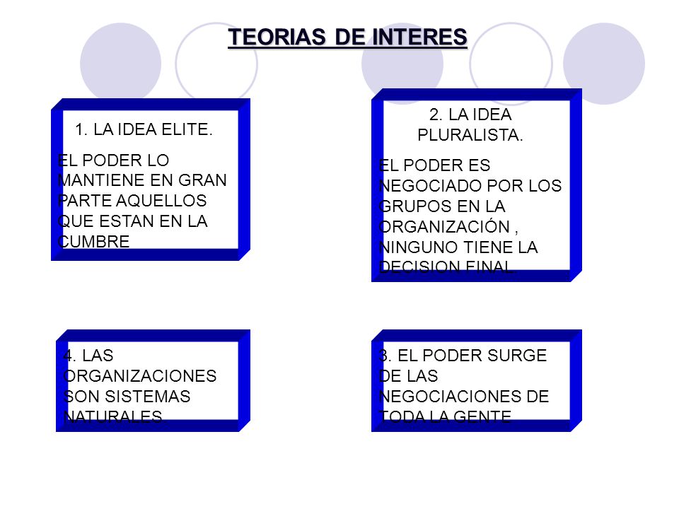 TEORIAS DE INTERES 2. LA IDEA PLURALISTA.