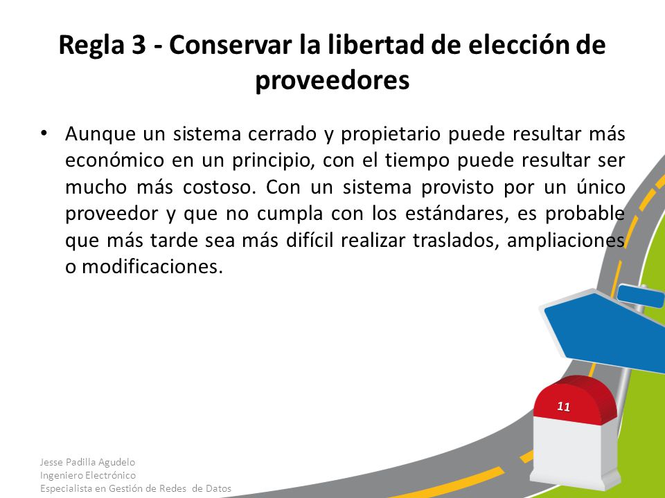 Regla 3 - Conservar la libertad de elección de proveedores