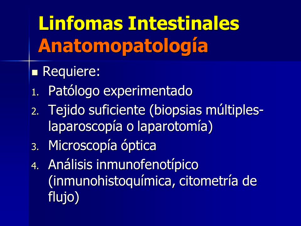Linfomas Intestinales Anatomopatología