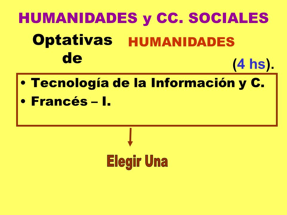 HUMANIDADES y CC. SOCIALES