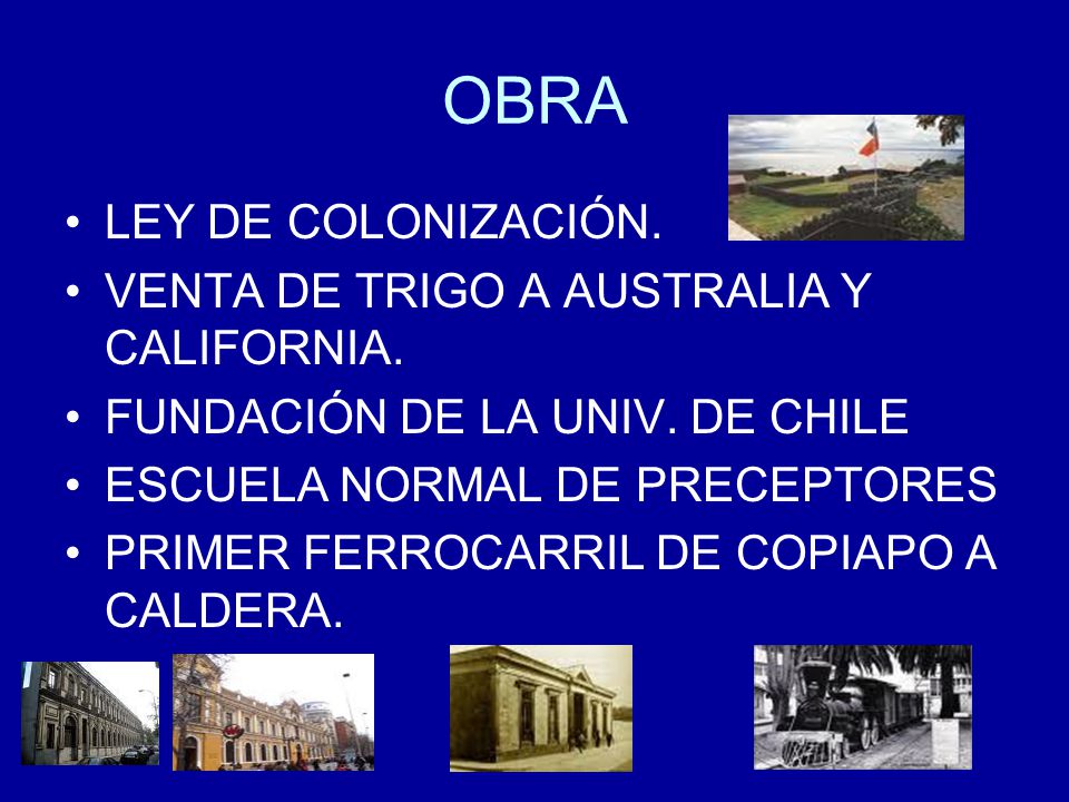 OBRA LEY DE COLONIZACIÓN. VENTA DE TRIGO A AUSTRALIA Y CALIFORNIA.