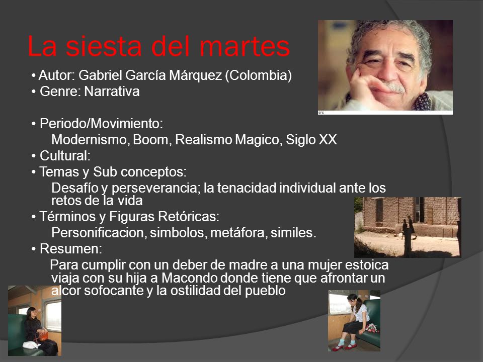 La siesta del martes • Autor: Gabriel García Márquez (Colombia)