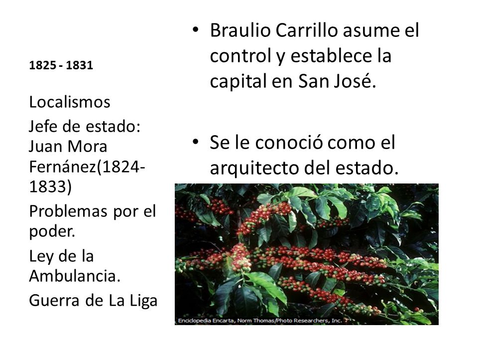 Braulio Carrillo asume el control y establece la capital en San José.
