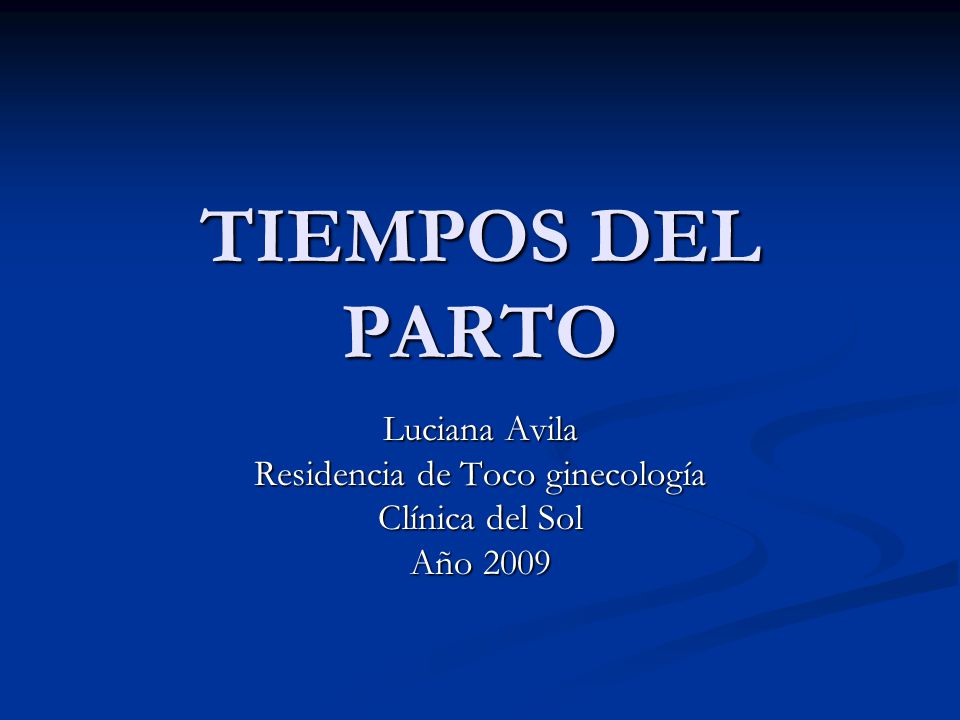 Luciana Avila Residencia de Toco ginecología Clínica del Sol Año 2009