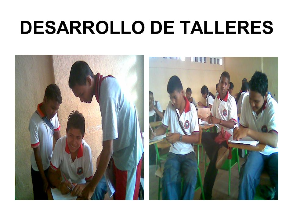 DESARROLLO DE TALLERES