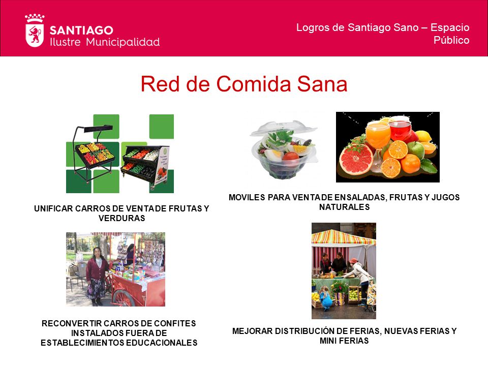 Red de Comida Sana Logros de Santiago Sano – Espacio Público