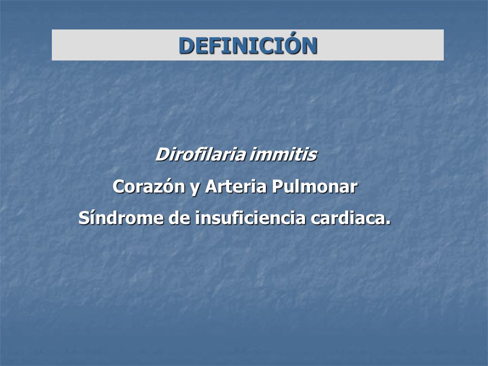Corazón y Arteria Pulmonar Síndrome de insuficiencia cardiaca.