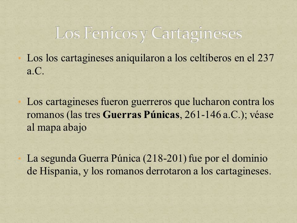 Los Fenicos y Cartagineses