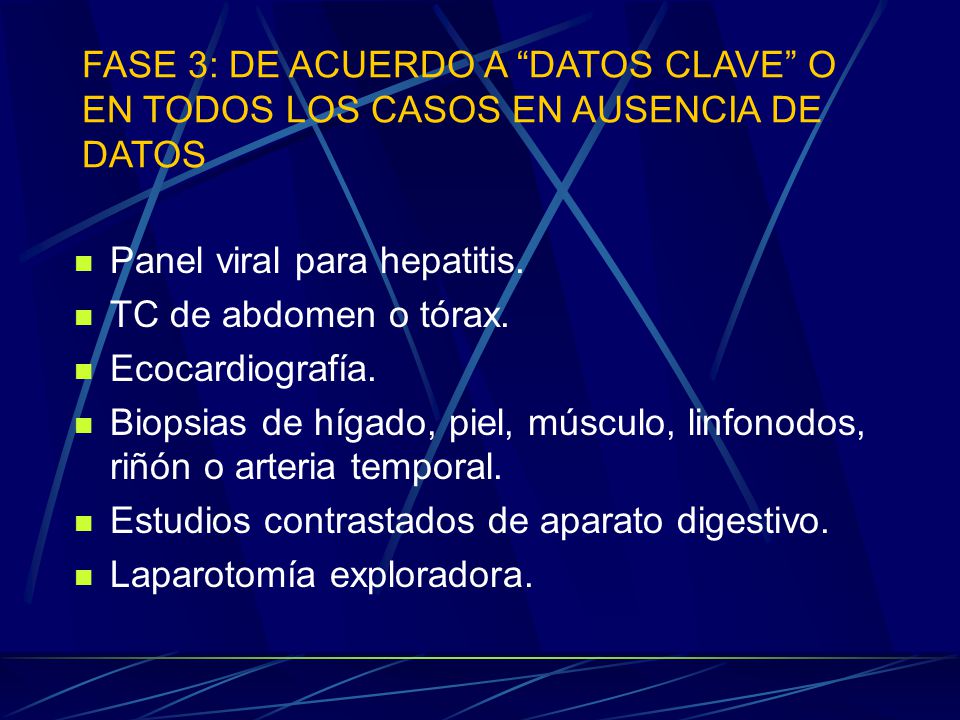 FASE 3: DE ACUERDO A DATOS CLAVE O EN TODOS LOS CASOS EN AUSENCIA DE DATOS