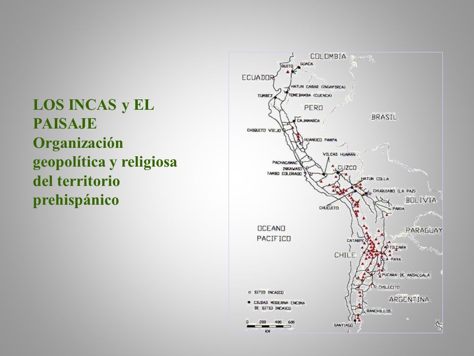 LOS INCAS y EL PAISAJE Organización geopolítica y religiosa del territorio prehispánico