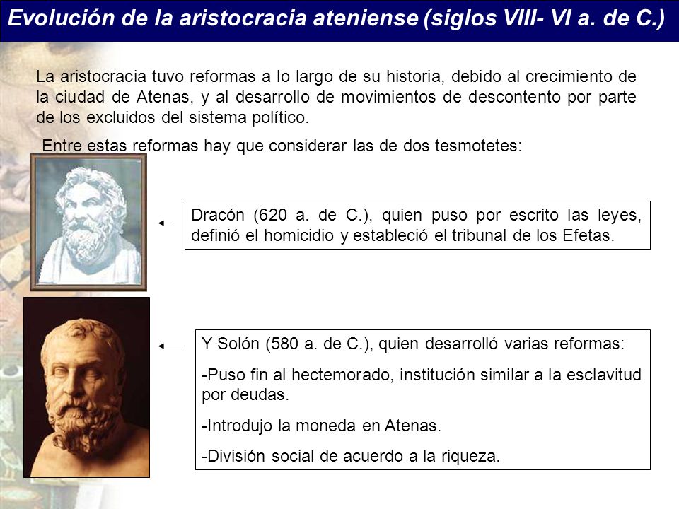 Evolución de la aristocracia ateniense (siglos VIII- VI a. de C.)