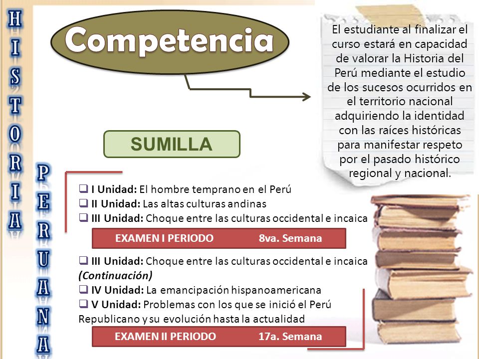 EXAMEN I PERIODO 8va. Semana EXAMEN II PERIODO 17a. Semana