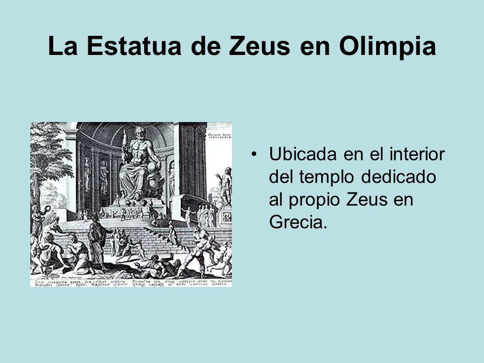 La Estatua de Zeus en Olimpia