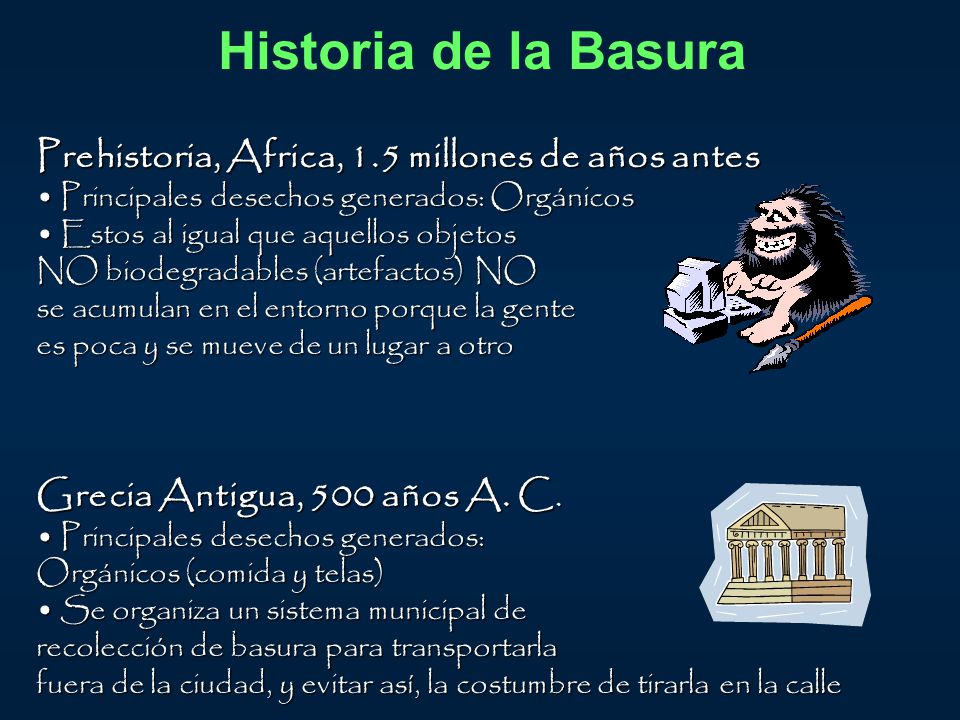 Historia de la Basura Prehistoria, Africa, 1.5 millones de años antes