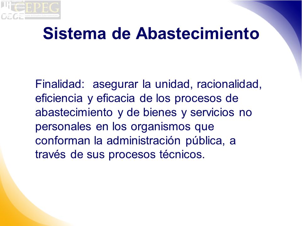 Sistema de Abastecimiento