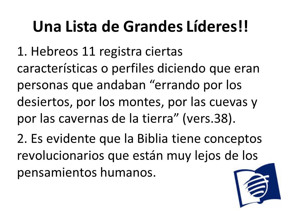Una Lista de Grandes Líderes!!