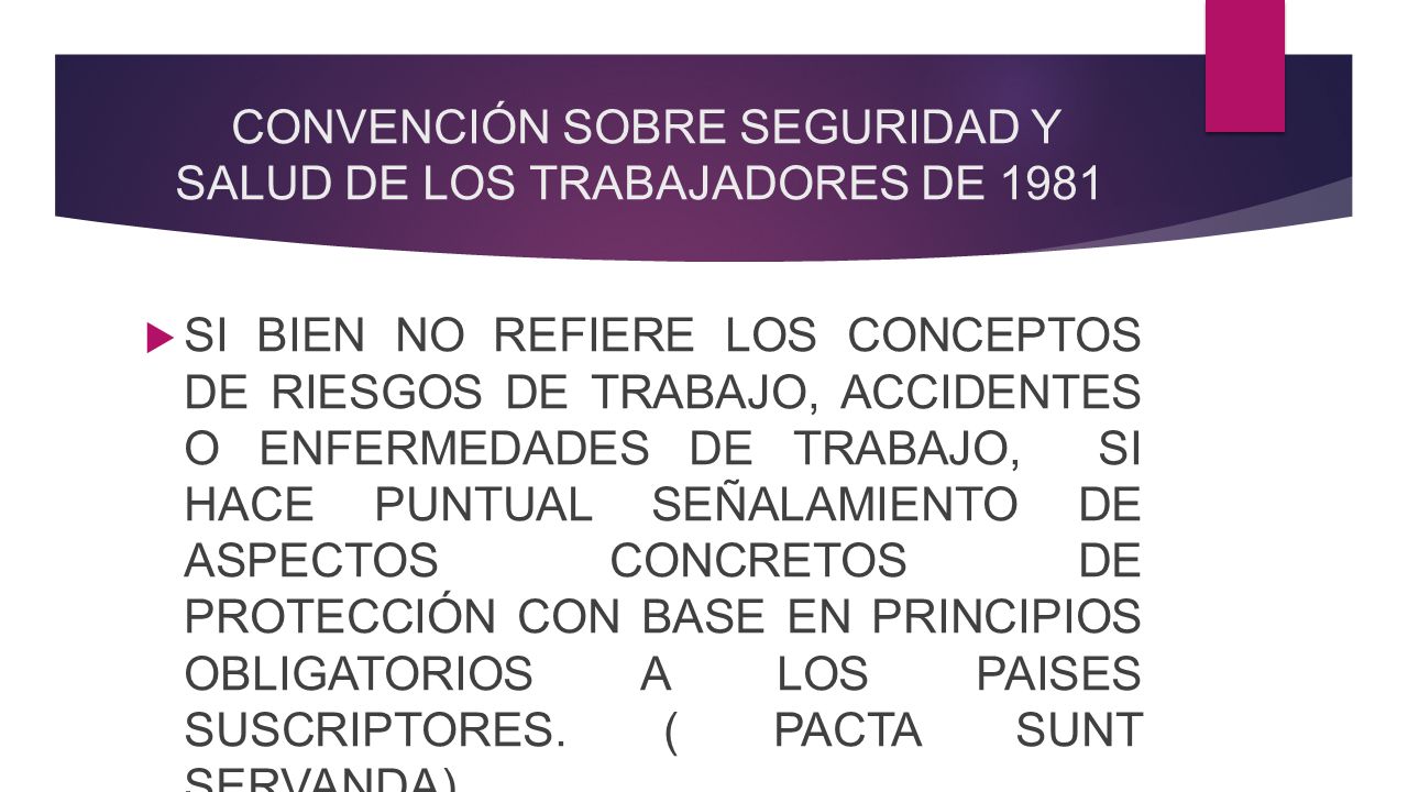 CONVENCIÓN SOBRE SEGURIDAD Y SALUD DE LOS TRABAJADORES DE 1981