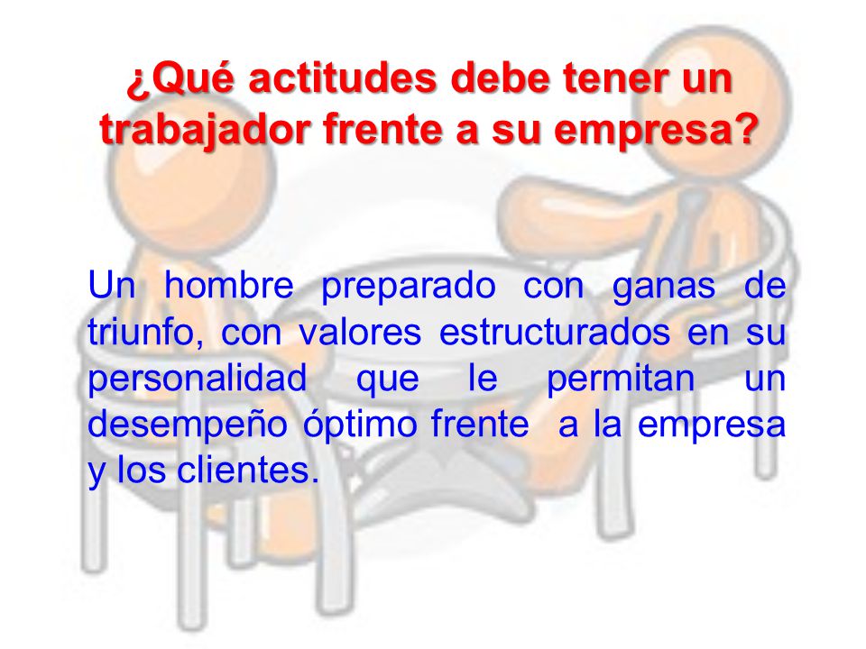 ¿Qué actitudes debe tener un trabajador frente a su empresa