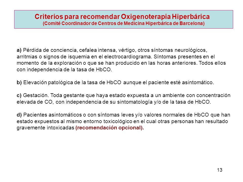 (Comité Coordinador de Centros de Medicina Hiperbárica de Barcelona)