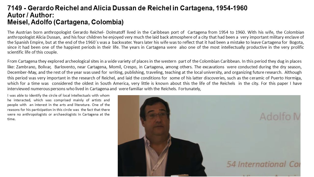 Gerardo Reichel and Alicia Dussan de Reichel in Cartagena, Autor / Author: Meisel, Adolfo (Cartagena, Colombia)