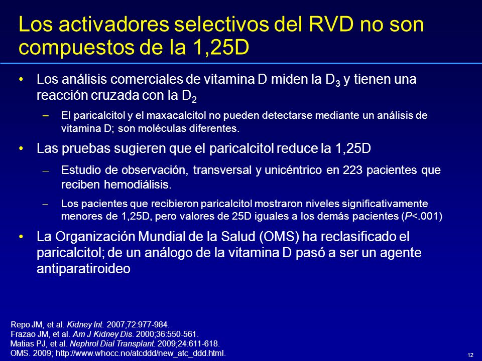 Los activadores selectivos del RVD no son compuestos de la 1,25D